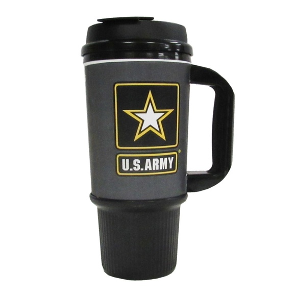 SALE! US Army 24oz Plastic Traveler Mug - Picture 1 of 4
